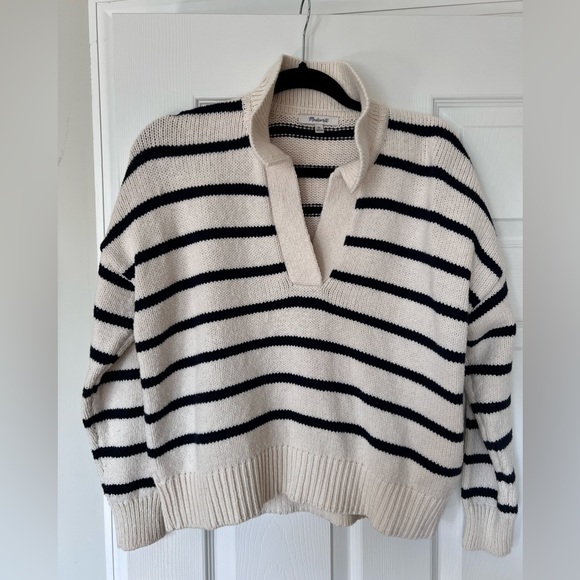 Dedham Polo Sweater in Stripe - Picture 4 of 10